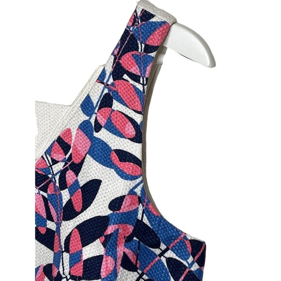 Taylor White Floral Shift Sundress Dress NWT Size 4 Small - Picture 4 of 13